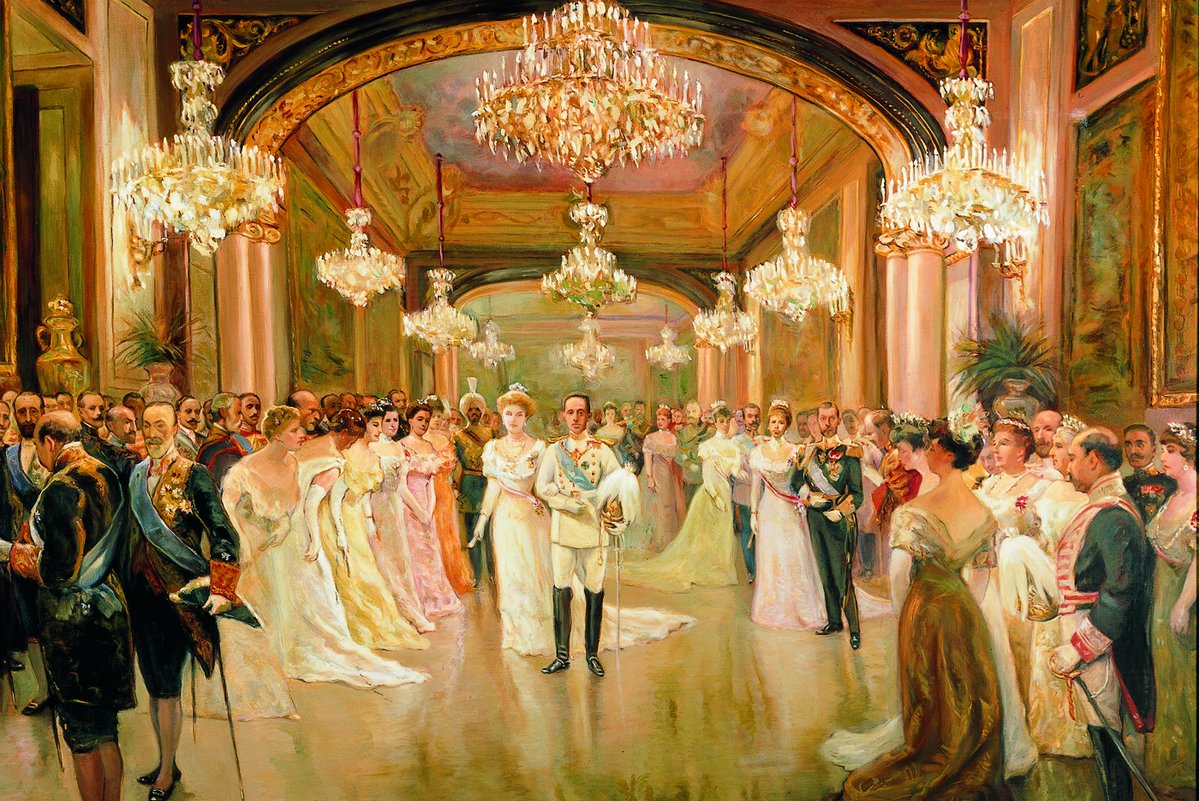 Recepción Palacio Real boda Alfonso XIII. Sorbino